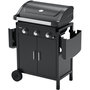 Voir la diapositive 3 : CAMPINGAZ Barbecue gaz COMPACT 3 LX PLUS noir grille et plancha 3 brûleurs sur chariot, 61x35 cm