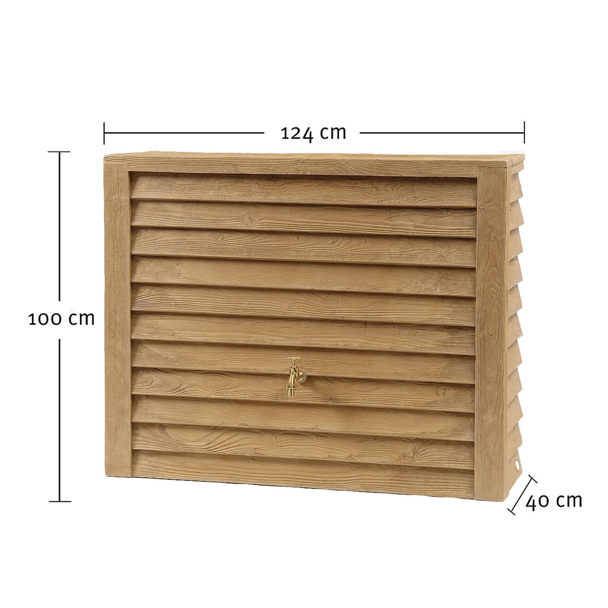 GARANTIA Cuve à eau Woody 350L - aspect bois clair