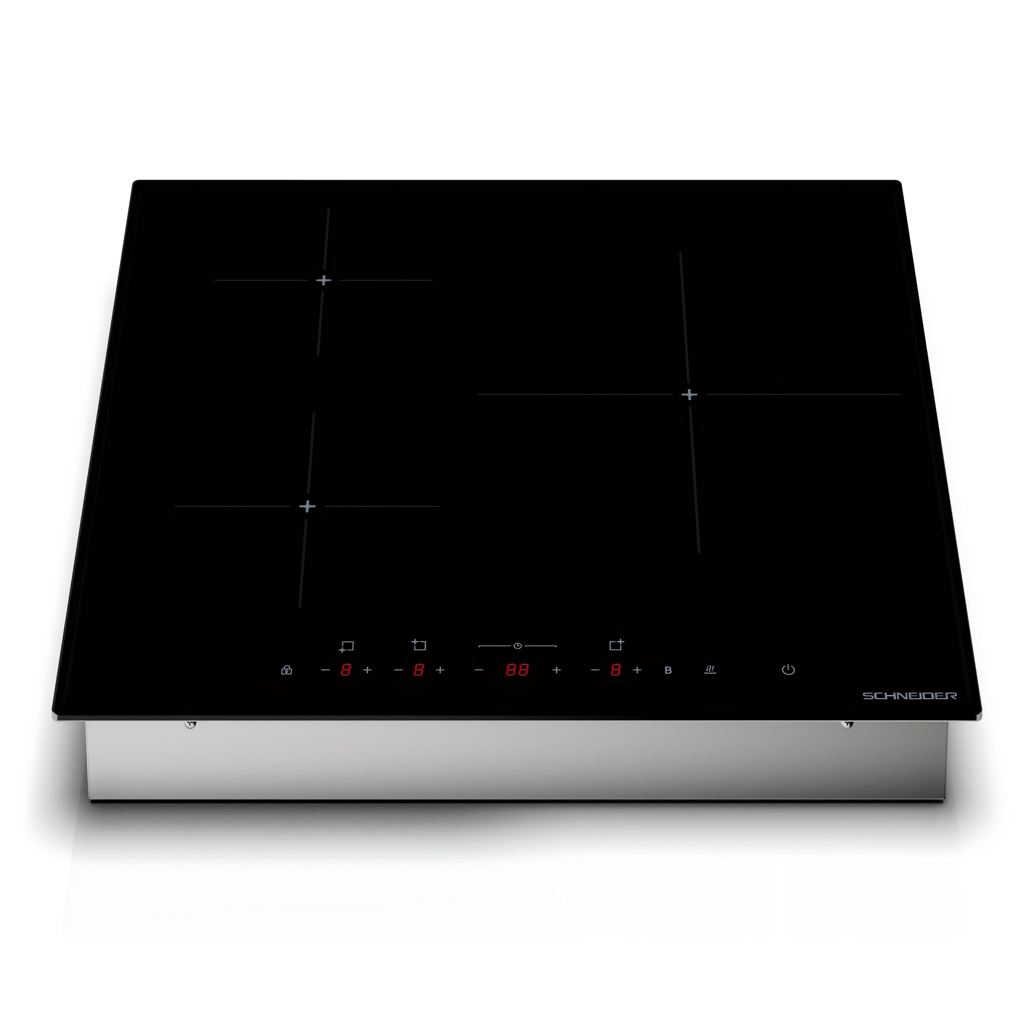 Voir la diapositive 3 : SCHNEIDER Table induction 3 feux Noir - SCTI603BS