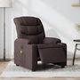 Voir la diapositive 1 : VIDAXL Fauteuil de massage inclinable electrique Marron fonce Tissu
