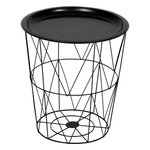 ATMOSPHERA Table d'Appoint en Métal  Kumi  40cm Noir