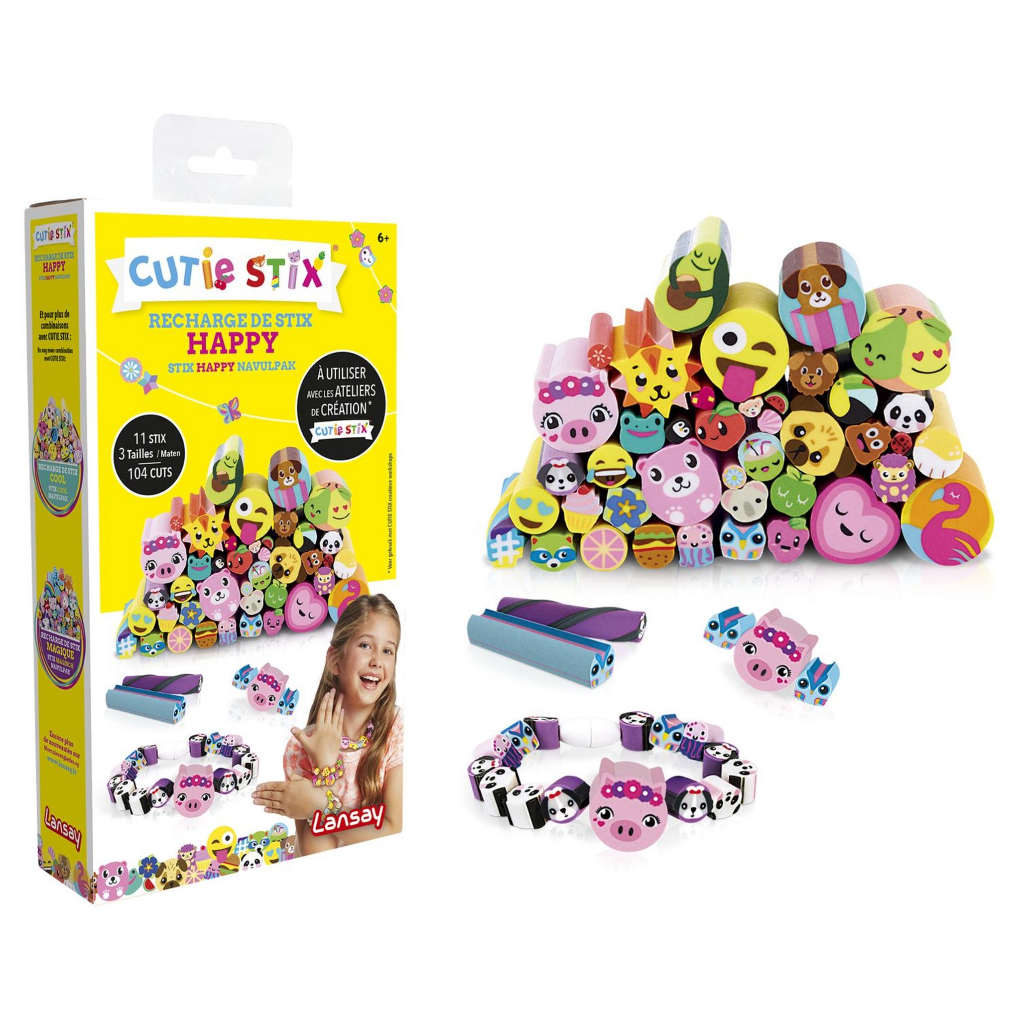 LANSAY Cutie Stix Recharge De Stix Happy, Recharge Cutie Stix - .c