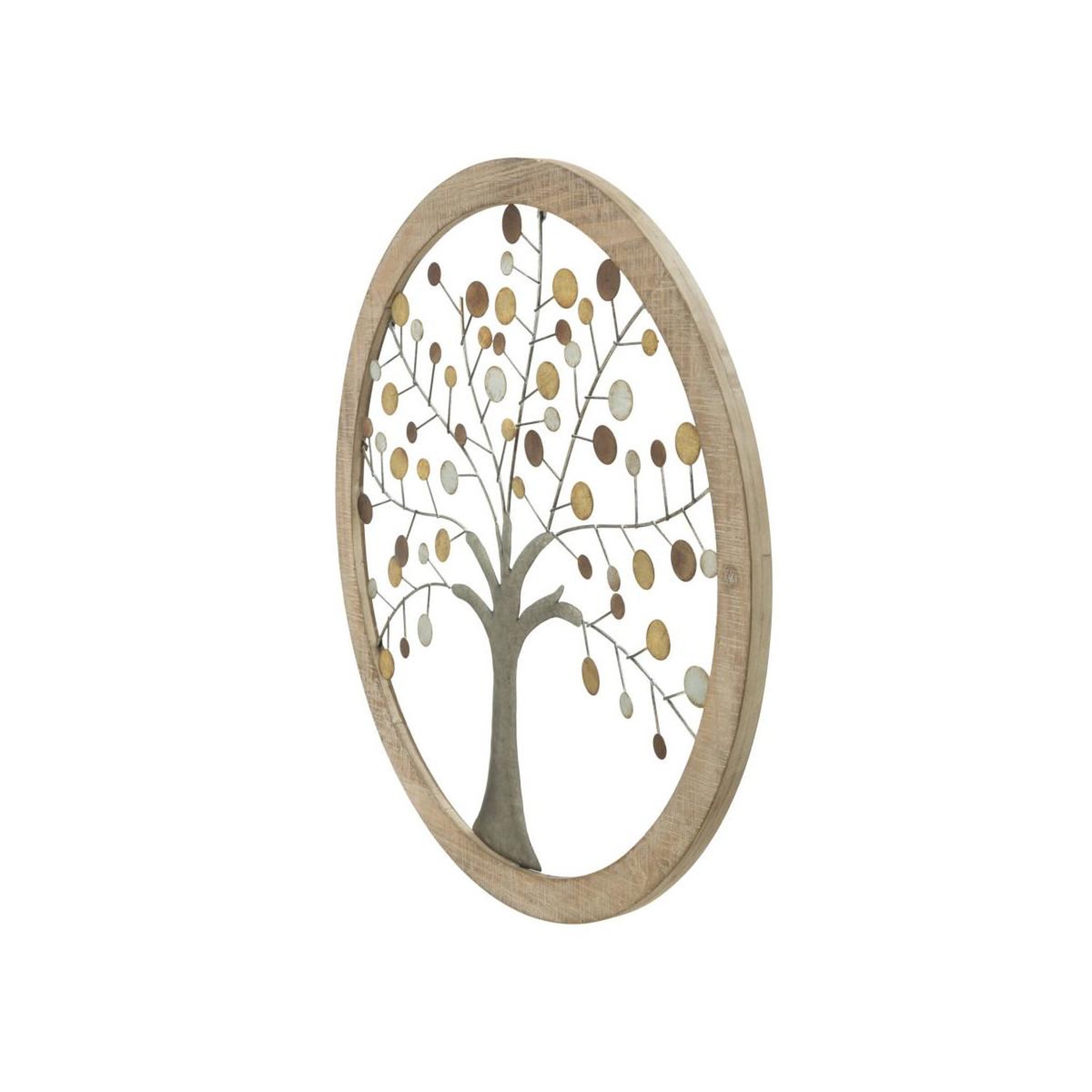 Voir la diapositive 3 : Paris Prix Déco murale ronde  arbre de vie  61cm multicolore