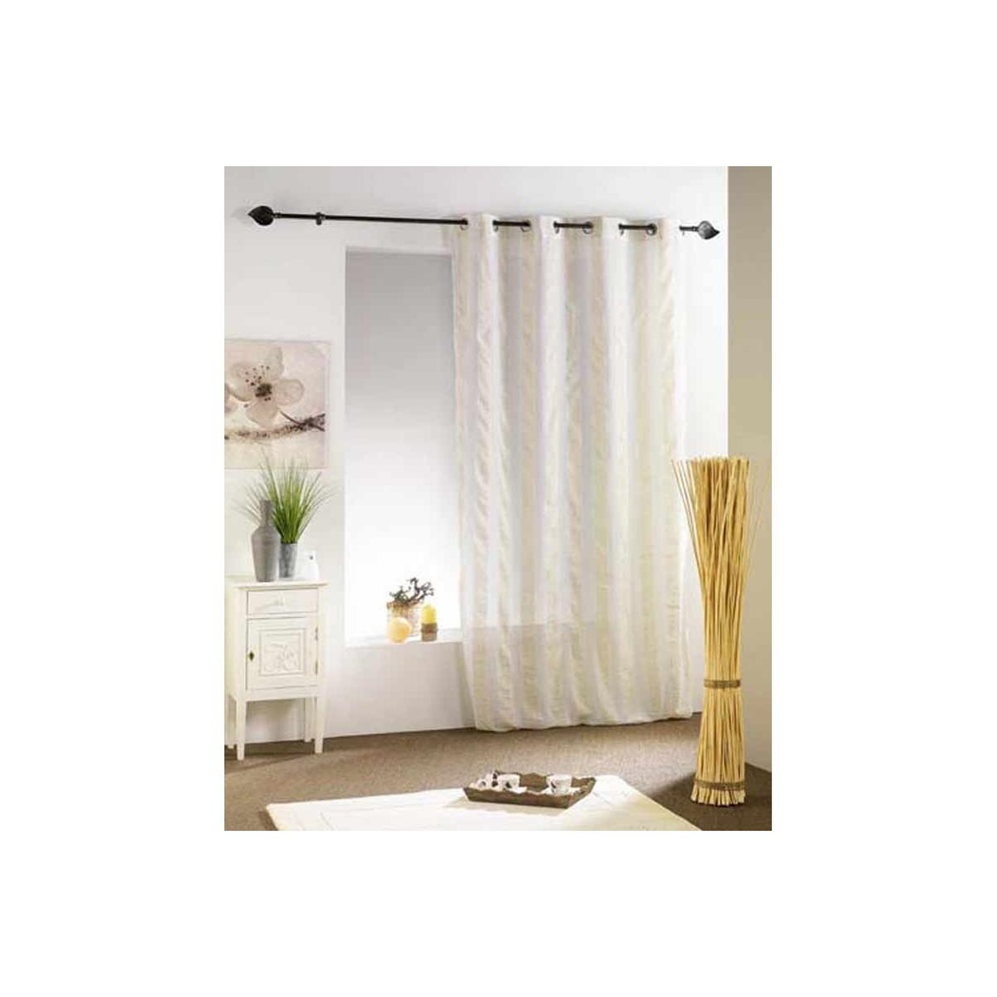 Douceur d'Intérieur Voilage Tissé  Terra  140x240cm Naturel
