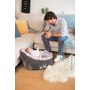 Voir la diapositive 4 : BABYMOOV Transat Doomoo nid imprimé lapin rose