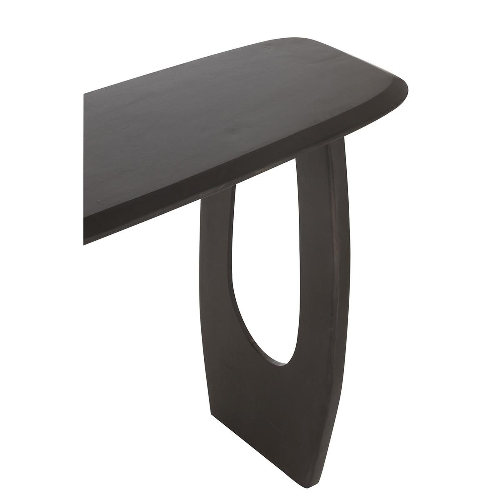 Voir la diapositive 4 : J-LINE Console design en bois  cave  120cm noir