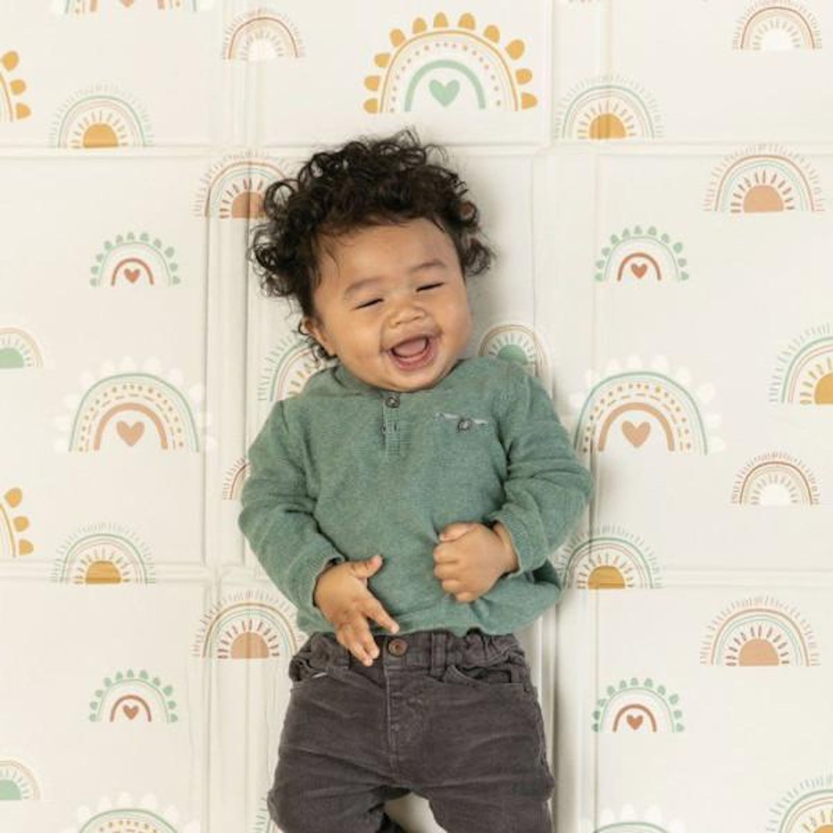 INFANTINO Tapis d'éveil géant - INFANTINO - Pliable - Arc-en-ciel