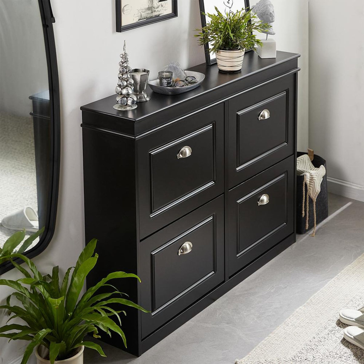 SOBUY SoBuy - Meuble À Chaussures à 4 tiroirs - Classique - FSR79