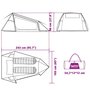 Voir la diapositive 6 : VIDAXL Tente de camping tunnel 2 personnes tissu occultant impermeable