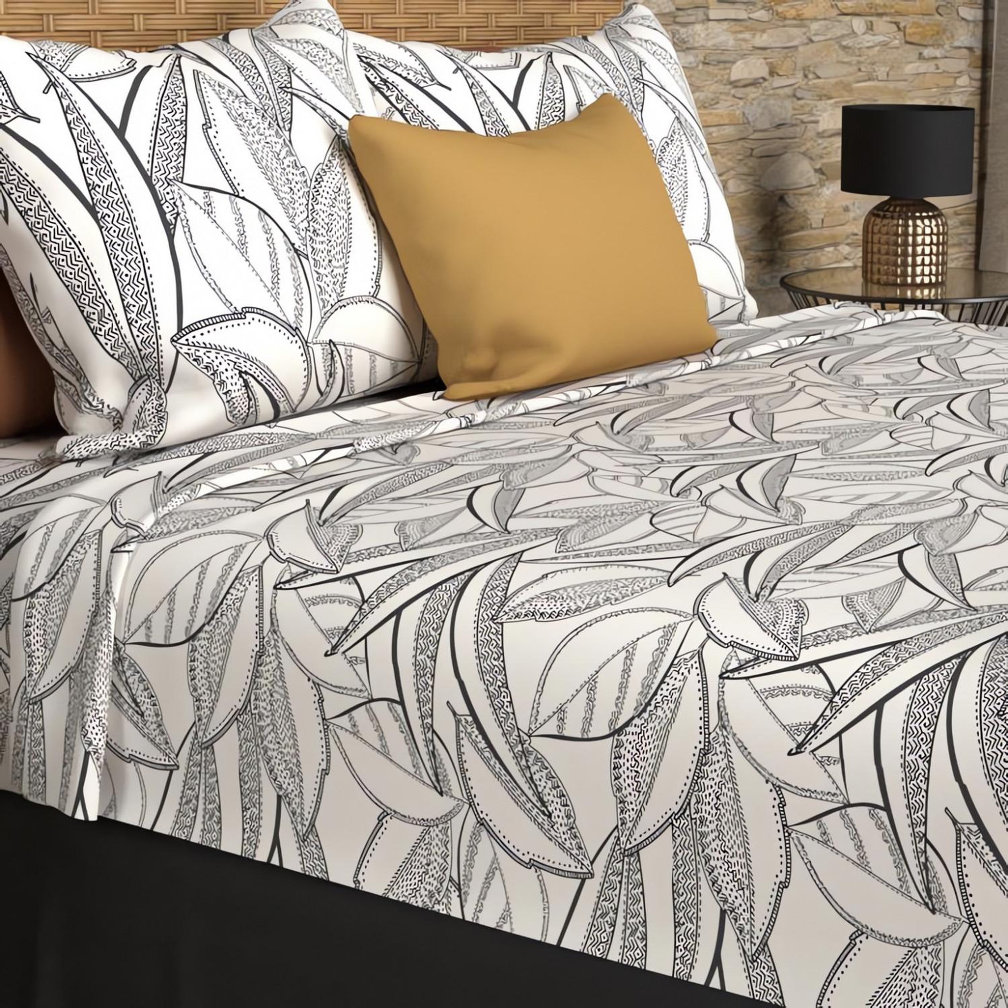 Voir la diapositive 1 : SOLEIL D'OCRE Parure de draps coton 57 fils TOGO, par Soleil d'ocre