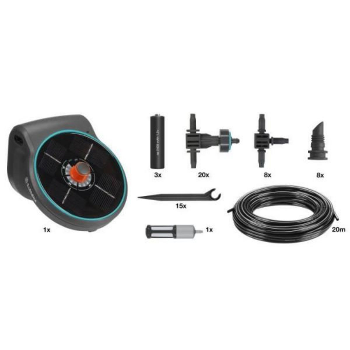 Gardena Arroseur GARDENA AquaBloom - Solution d'arrosage automatique solaire pour 20 plantes