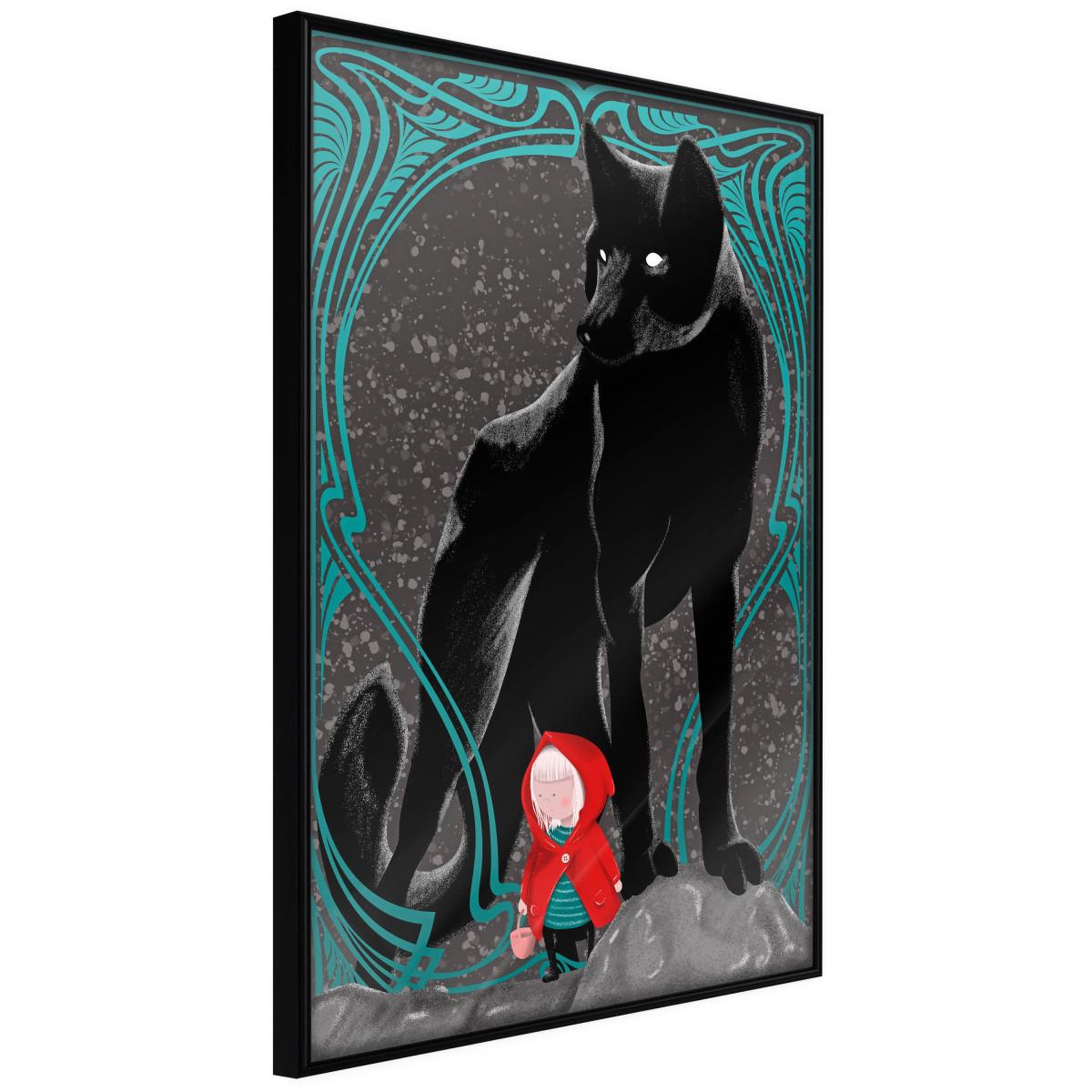 Paris Prix Affiche murale encadrée  bad wolf
