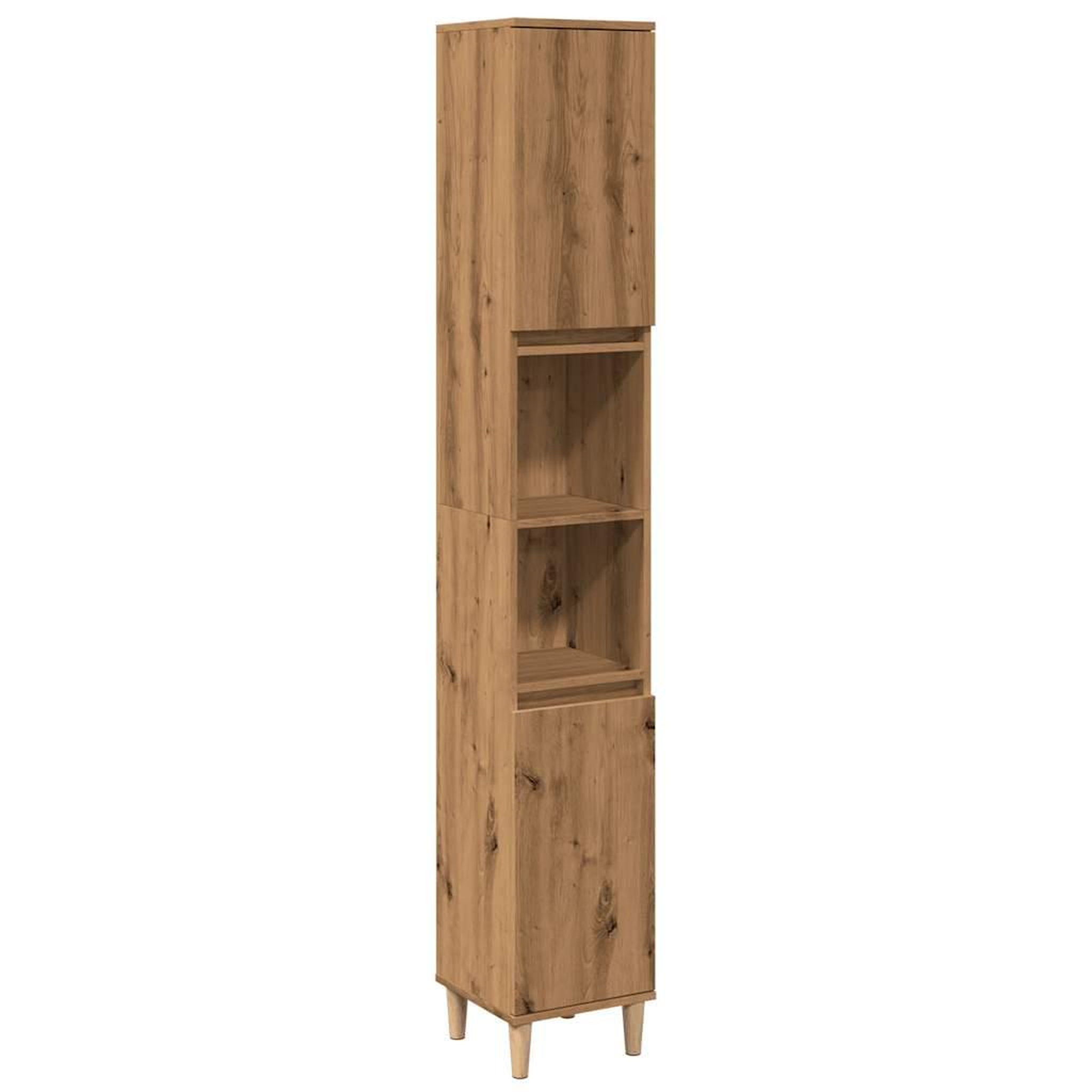 Voir la diapositive 2 : VIDAXL Armoire de salle de bain chene artisanal 30x30x190 cm