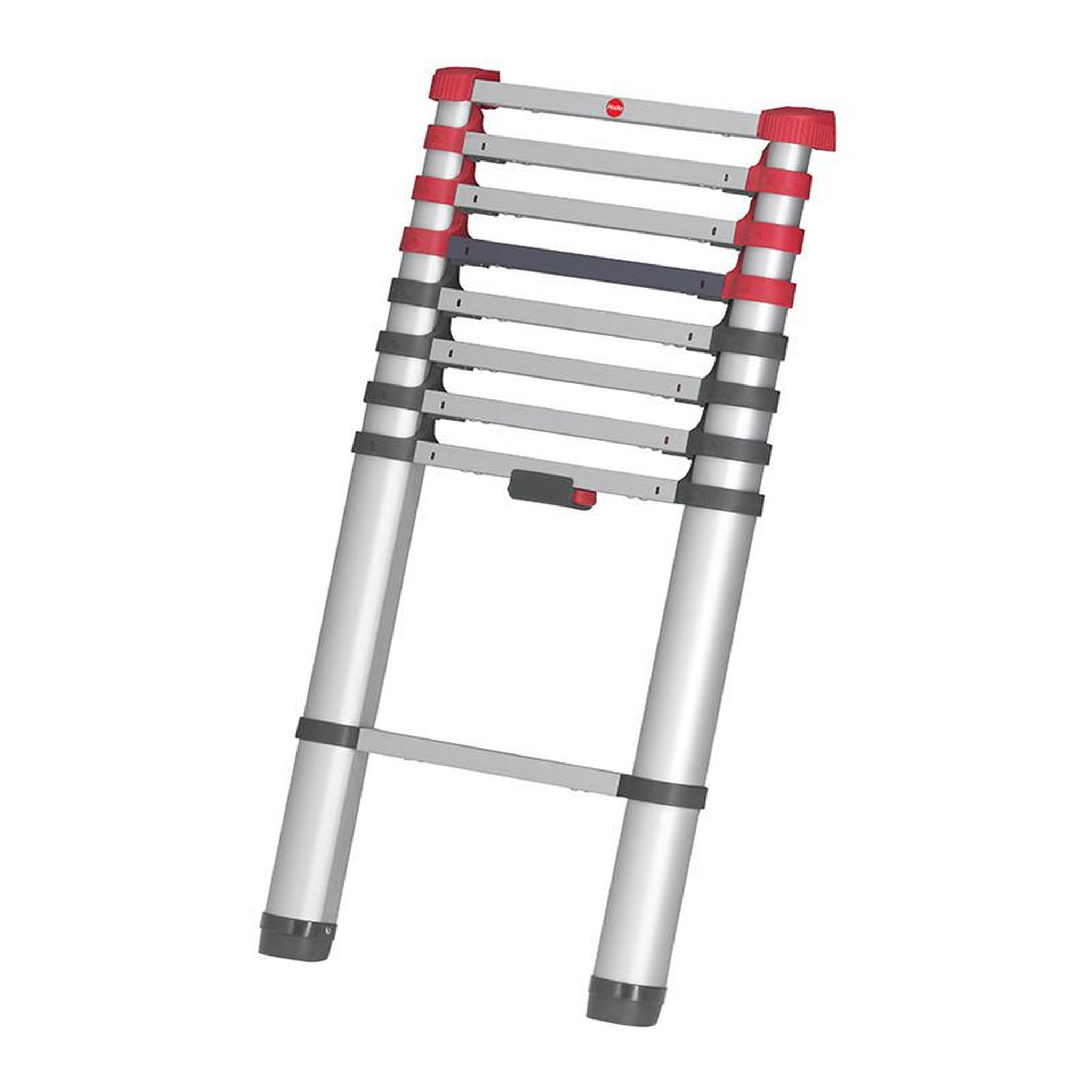 Voir la diapositive 5 : HAILO Echelle télescopique pliable 9 échelons 2,6m/3,4m en aluminium hailo flexline