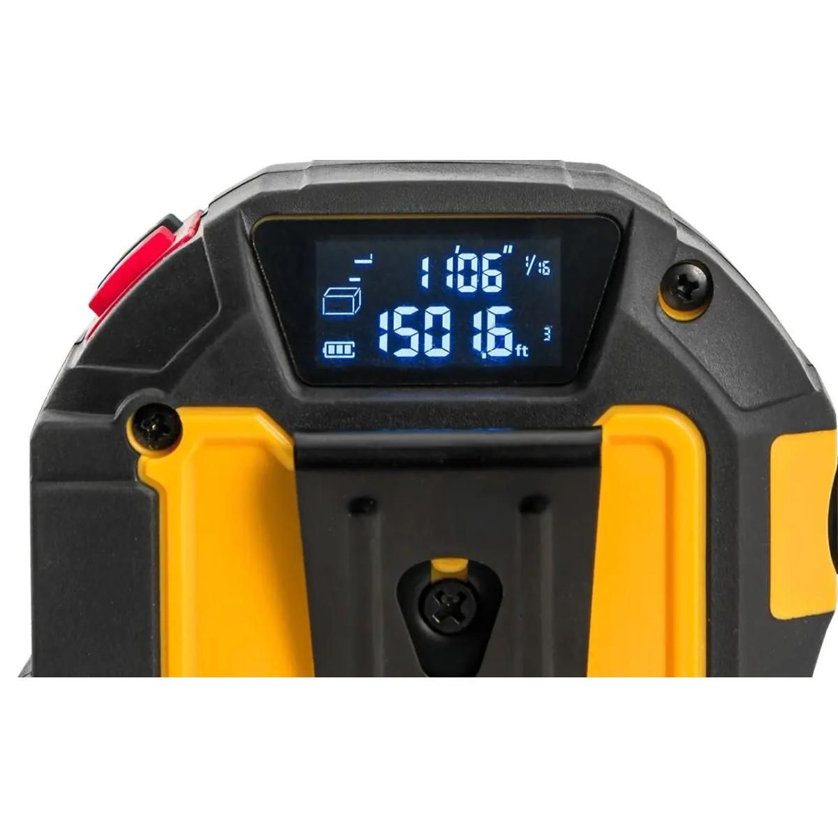 VITO Ruban métrique 5m et Laser télémètre 40m Affichage rétro éclairé IP54 Affichage LCD Rétroéclairé Recharge USB-C VITO