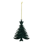 ATMOSPHERA Sujet de Noël Sapin  Velours  14cm Vert