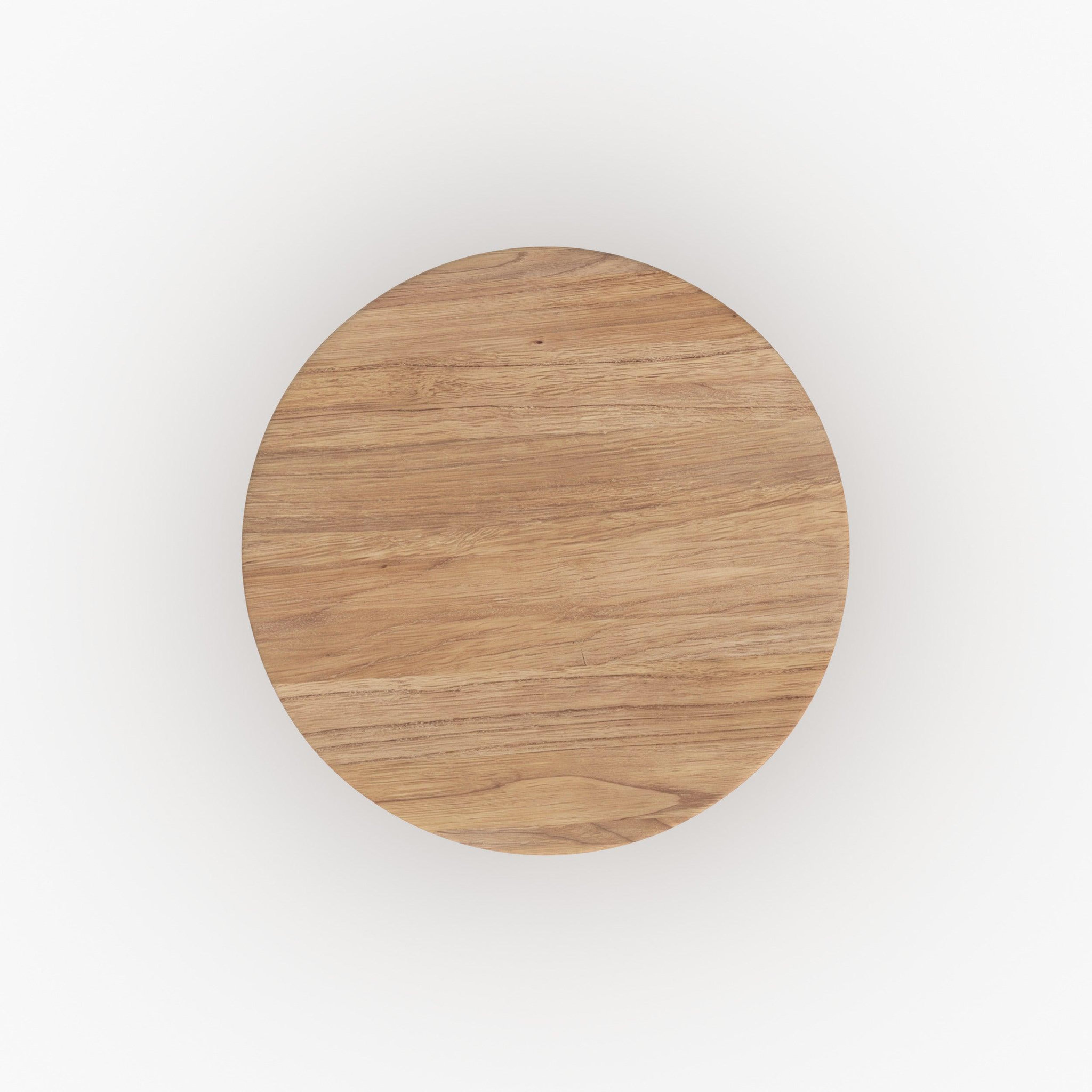 Voir la diapositive 3 : MAISON PAVANE Table basse ronde en bois massif de mindi-galia
