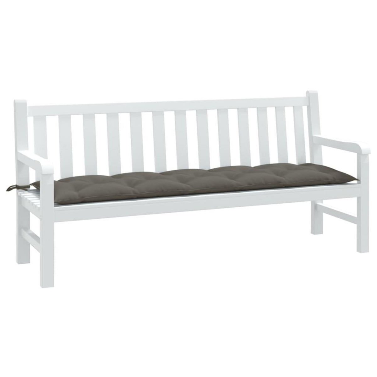 VIDAXL Coussin de banc de jardin gris fonce melange 180x50x7 cm tissu