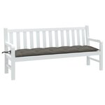 VIDAXL Coussin de banc de jardin gris fonce melange 180x50x7 cm tissu