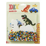 Hama Perles a repasser grand modele - plaques dino et voiture