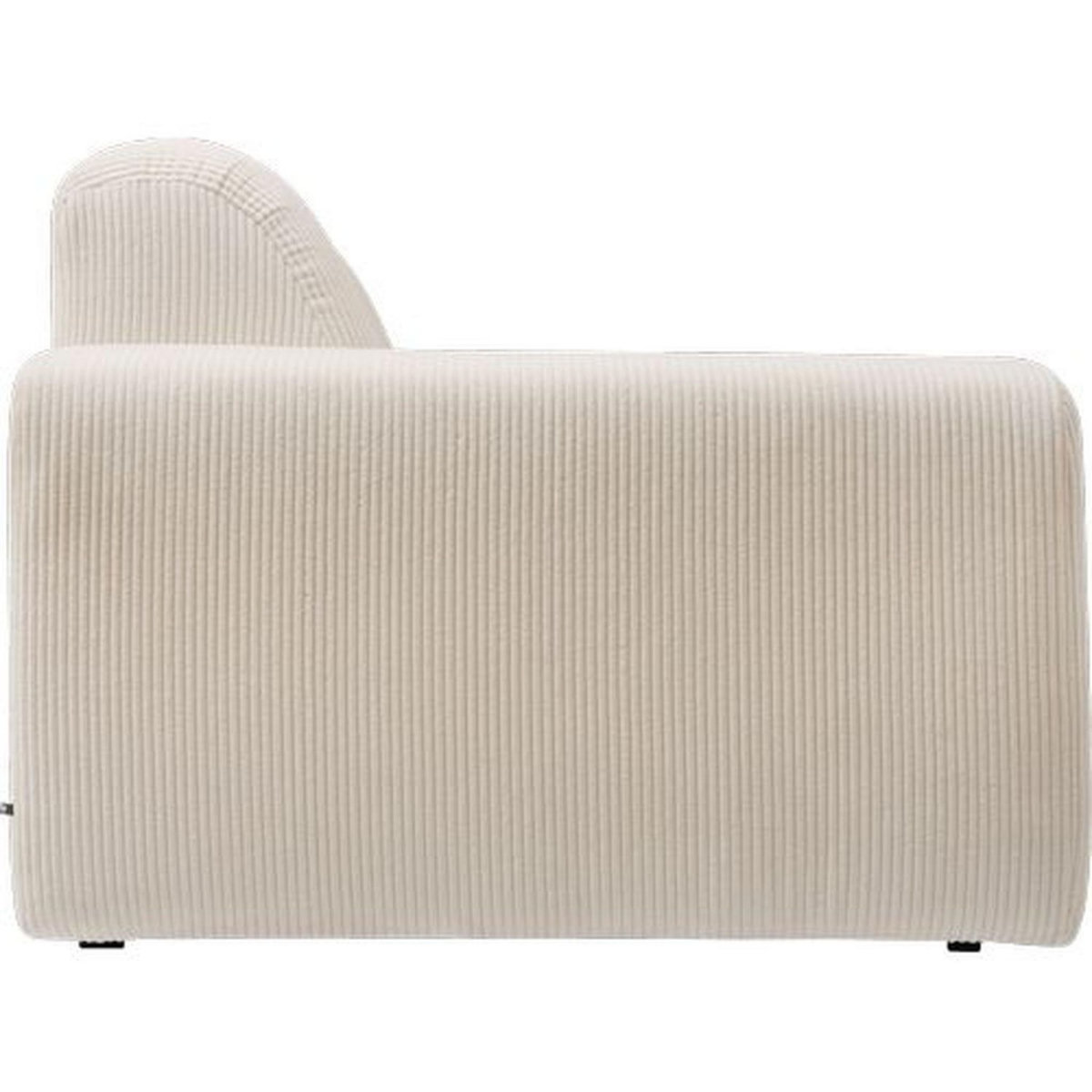 ATMOSPHERA Canapé fixe en tissu côtelé PALMA - 3 places - Ivoire