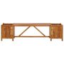 Voir la diapositive 2 : VIDAXL Banc de jardin avec 2 jardinieres 150x30x40 cm Bois d'acacia