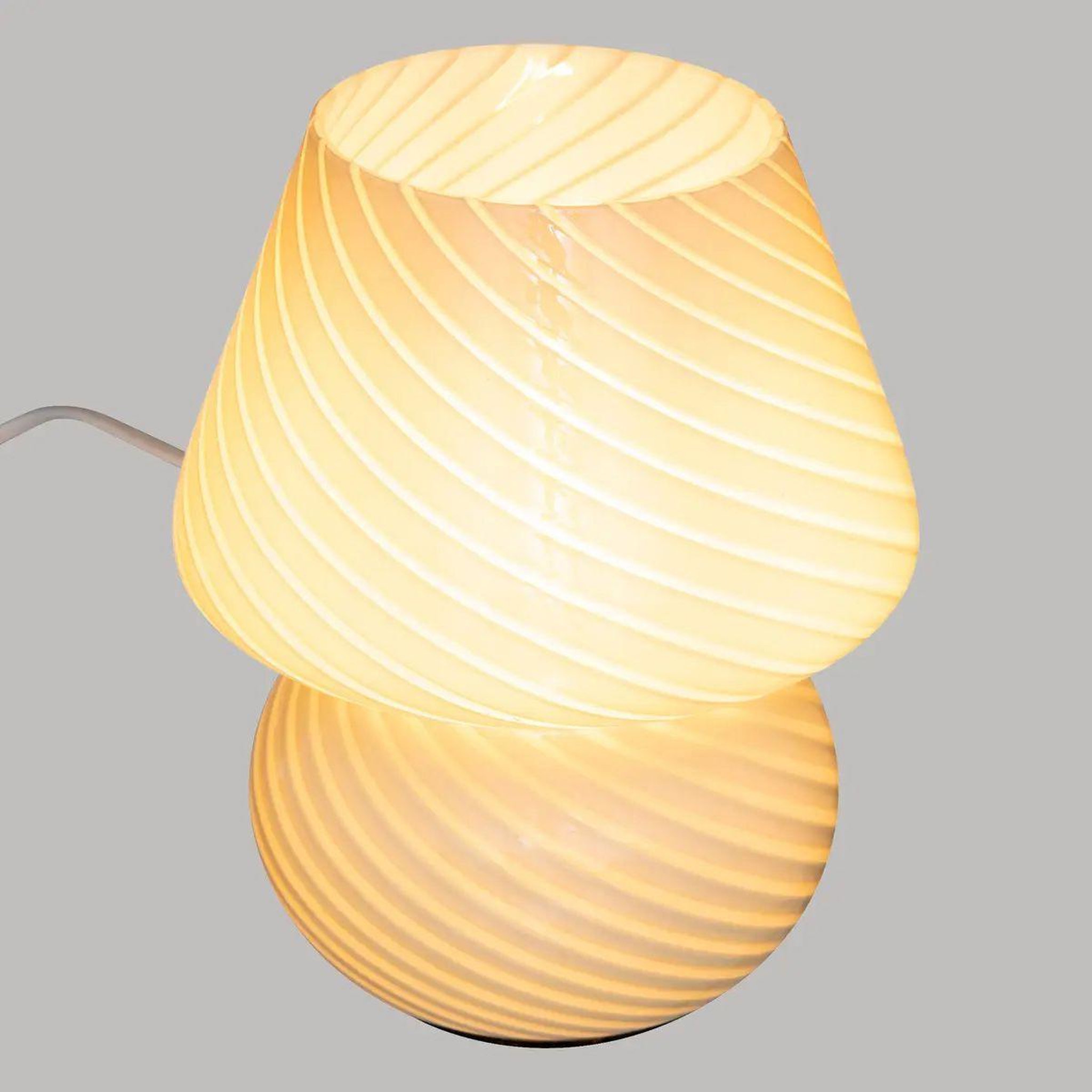 Voir la diapositive 4 : ATMOSPHERA Lampe à poser en verre  cara  18cm vert