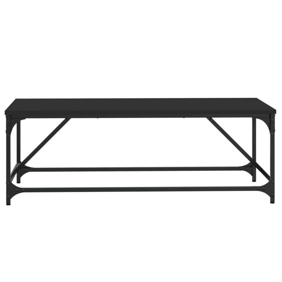 VIDAXL Table basse Noir 100x50x35 cm Bois d'ingenierie