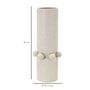 Voir la diapositive 6 : Paris Prix Vase Cylindrique en Céramique  Bubbles  41cm Crème