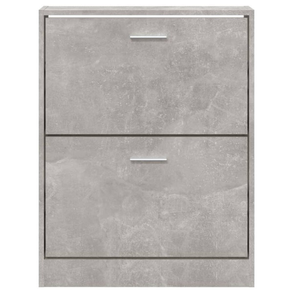 VIDAXL Armoire a chaussures Gris beton 59x17x81 cm Bois d'ingenierie