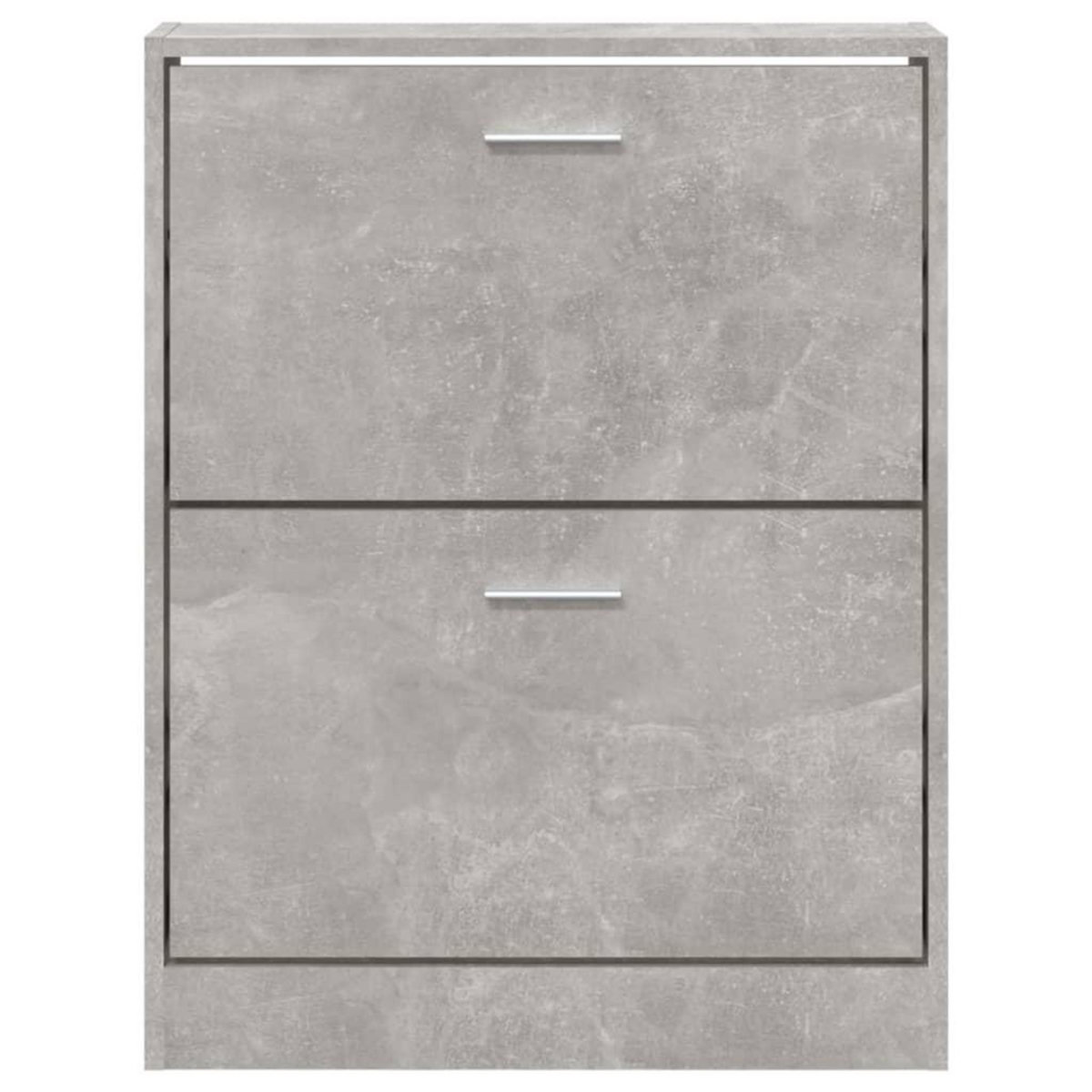 VIDAXL Armoire a chaussures Gris beton 59x17x81 cm Bois d'ingenierie