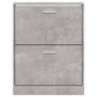 Voir la diapositive 5 : VIDAXL Armoire a chaussures Gris beton 59x17x81 cm Bois d'ingenierie