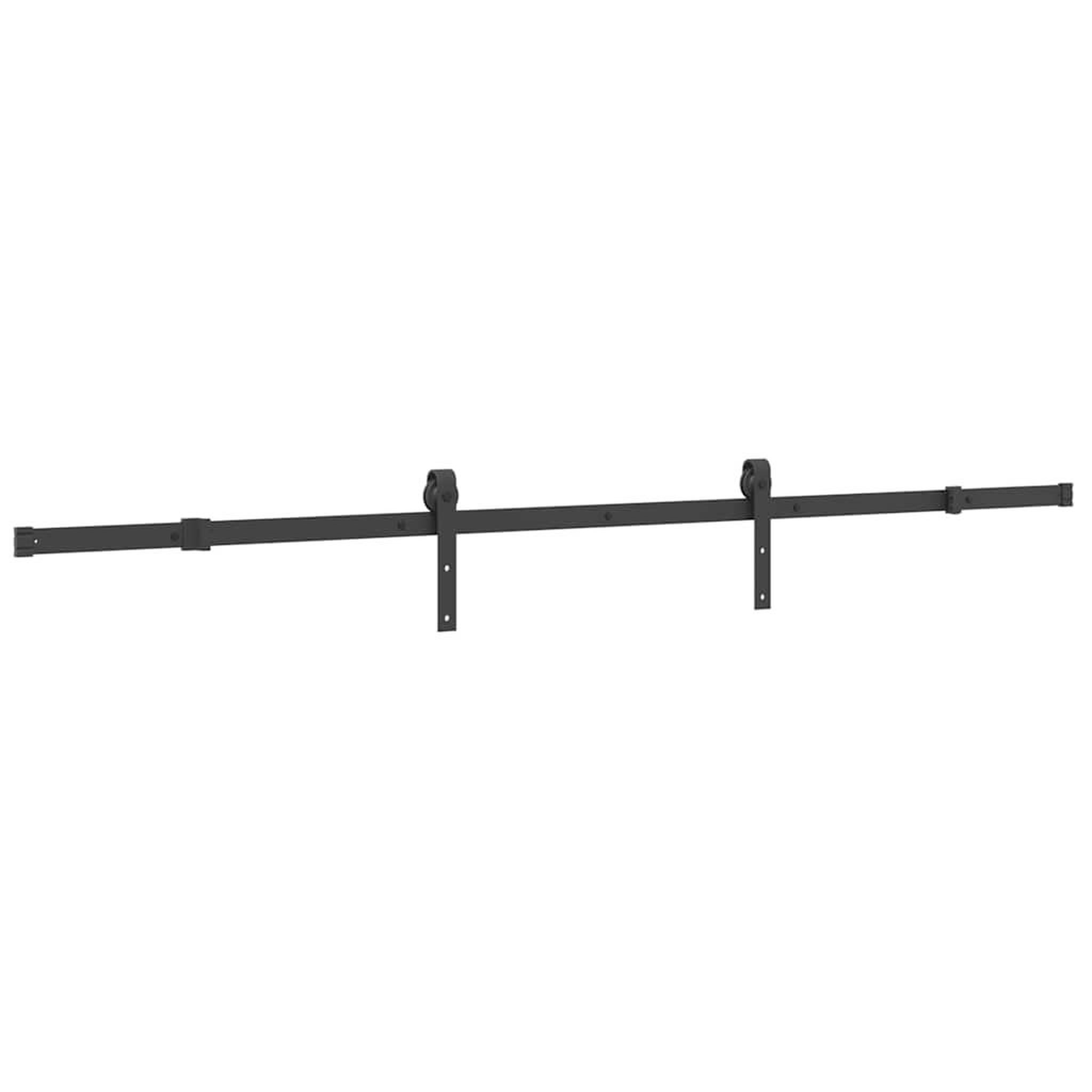 Voir la diapositive 2 : VIDAXL Kit de quincaillerie de porte coulissante 213,5 cm acier noir