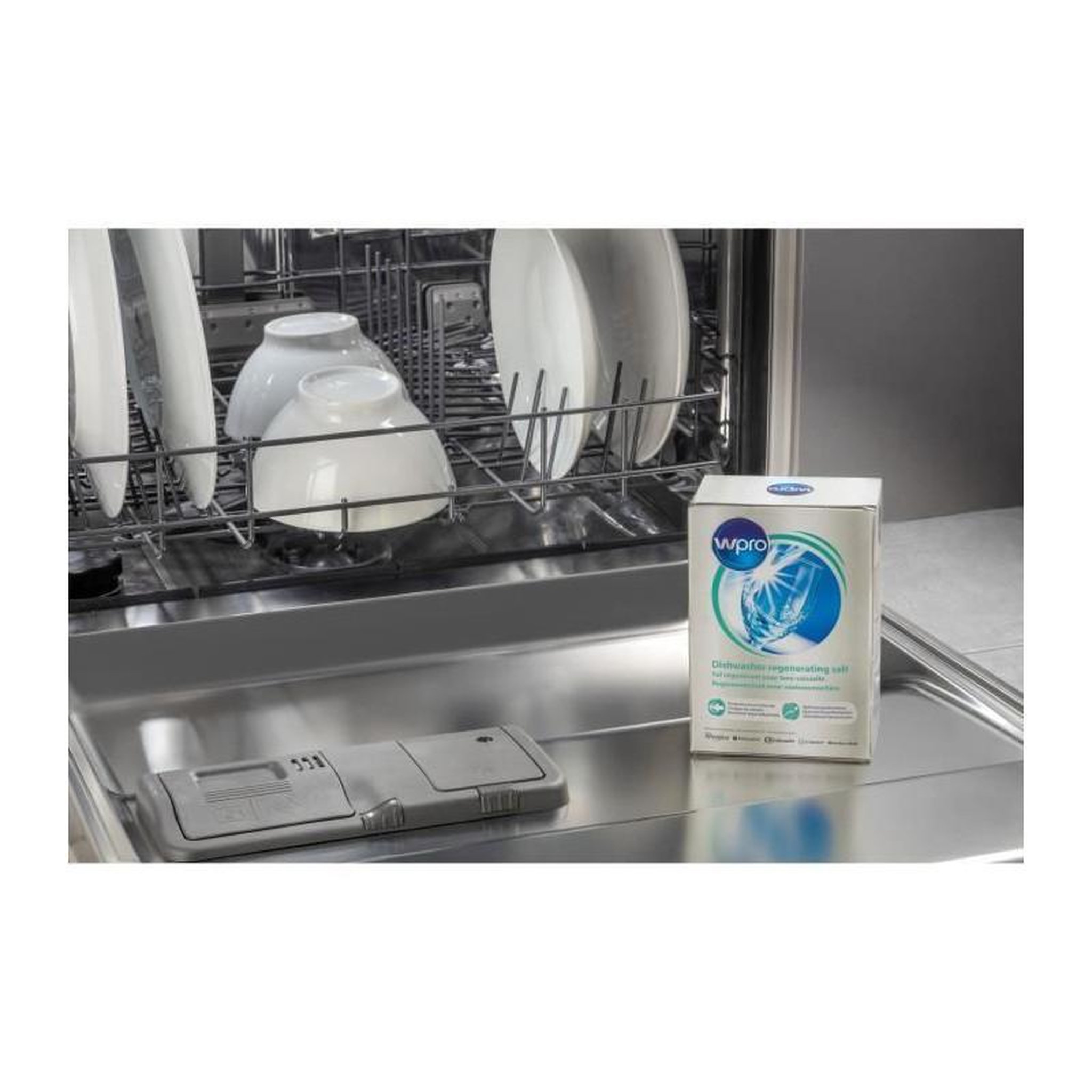 Voir la diapositive 2 : WPRO WPRO DWS115 Sel regenerant - boite de 1 kg