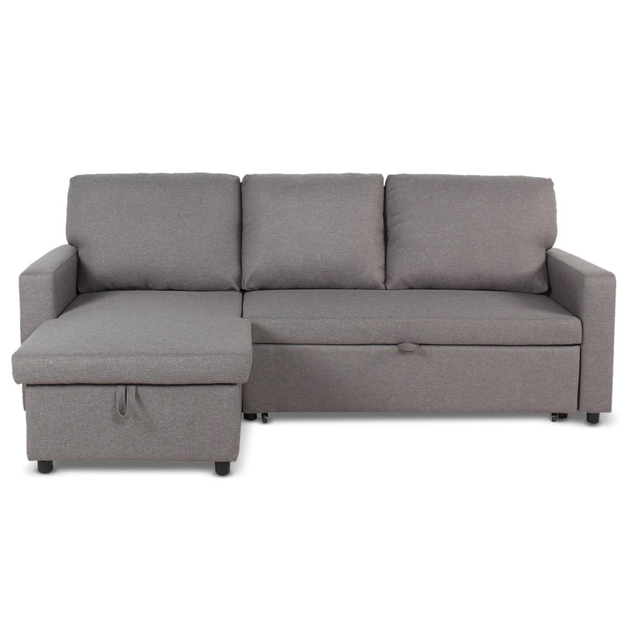 Paris Prix Canapé d'angle gauche convertible  minera  215cm gris