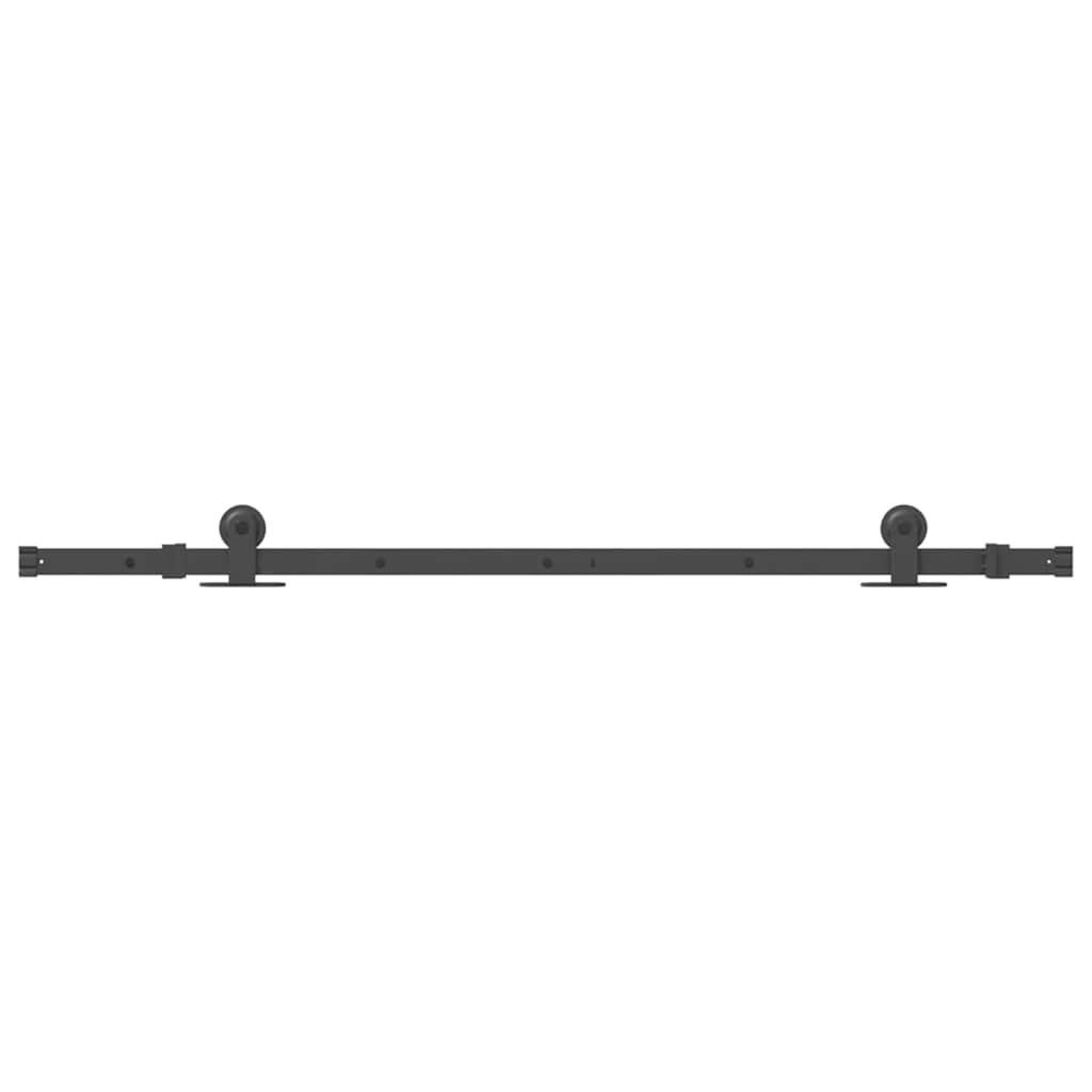 Voir la diapositive 4 : VIDAXL Kit de quincaillerie de porte coulissante 152,5 cm acier noir