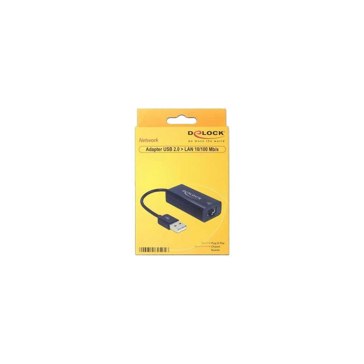 DeLock Adaptateur USB Ethernet Delock 4043619625956 noir
