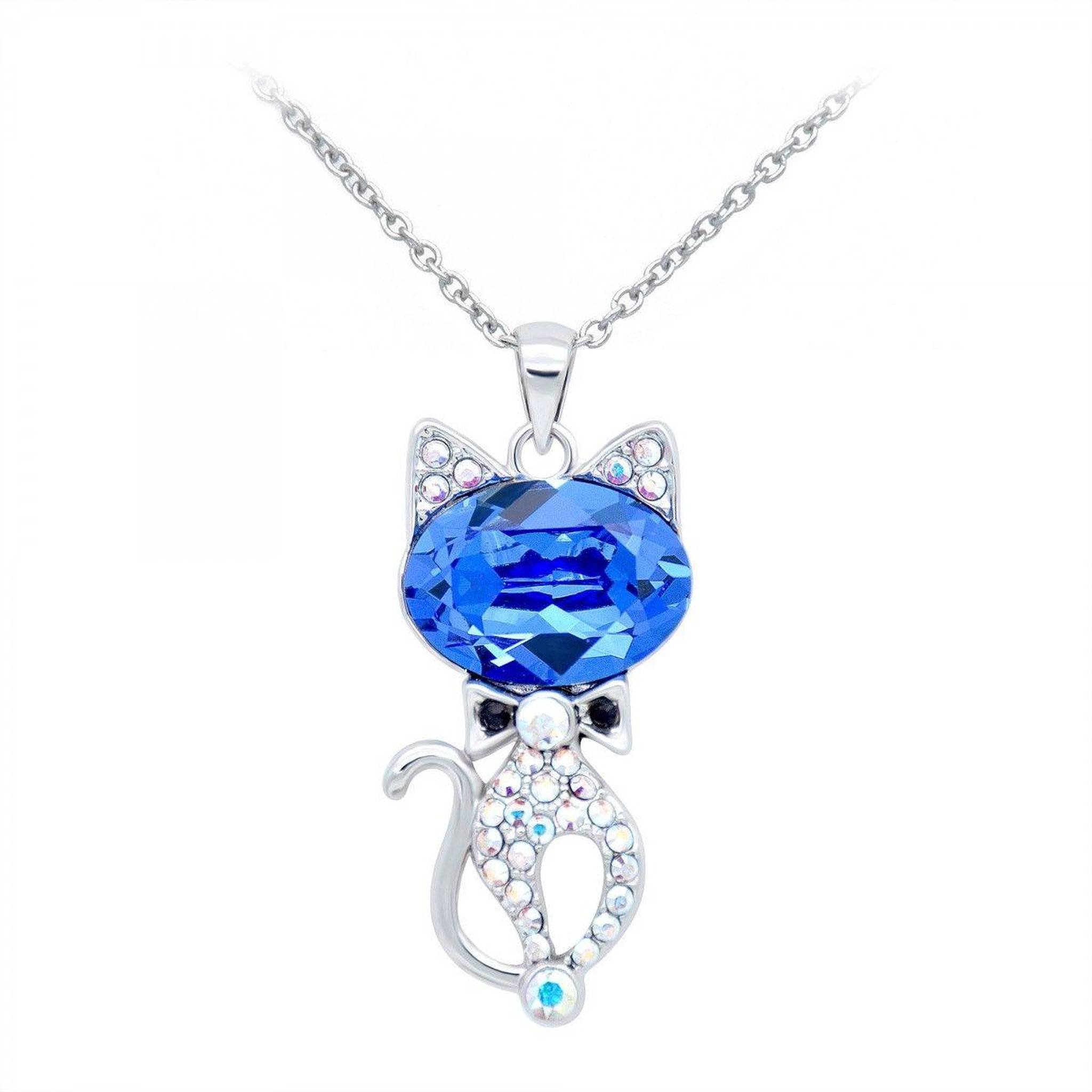 Voir la diapositive 1 : SC CRYSTAL Collier chat SC Crystal orné de cristaux scintillants
