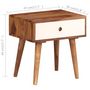 Voir la diapositive 6 : VIDAXL Table de chevet Bois massif de Sesham 45 x 30 x 45 cm