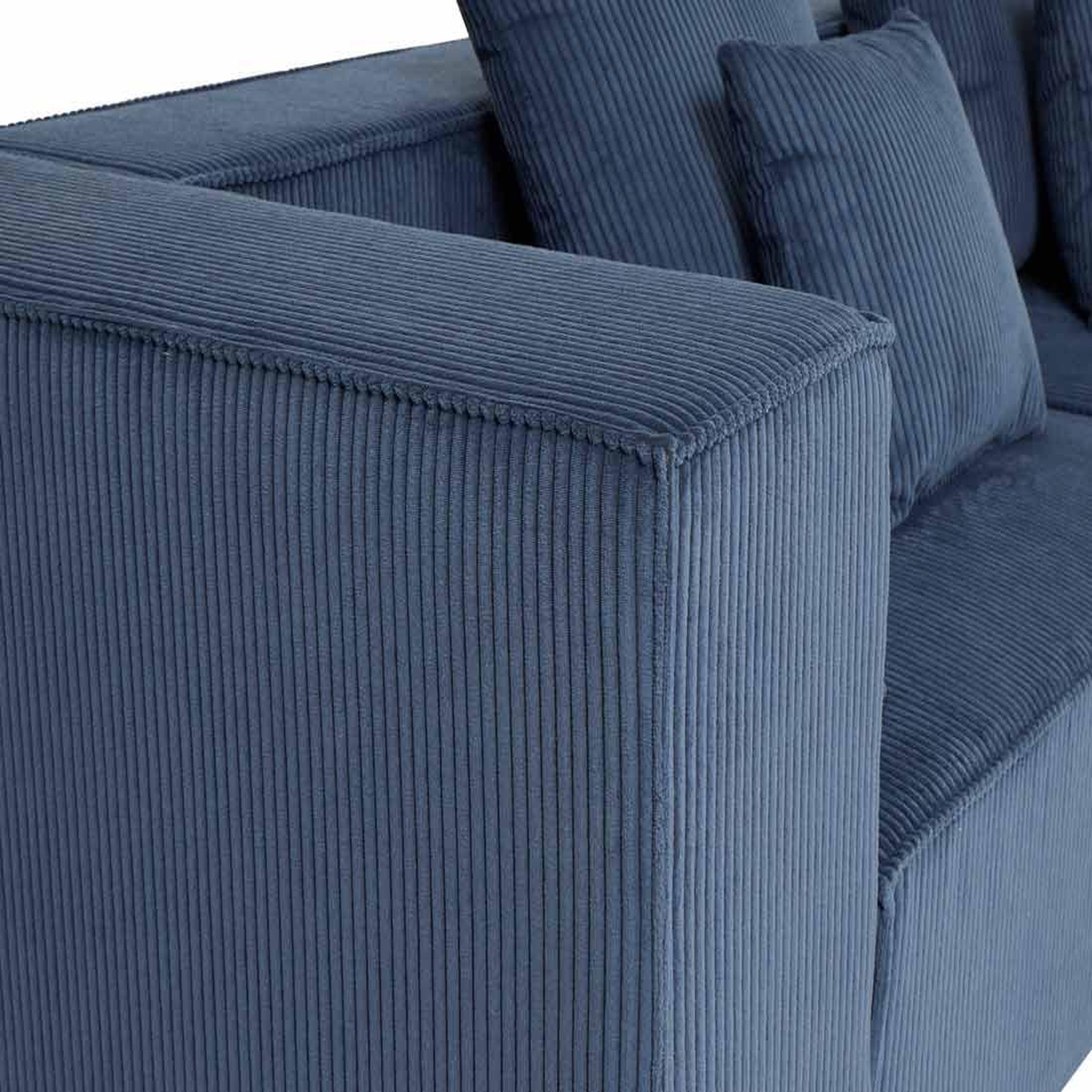 Voir la diapositive 5 : BEST MOBILIER Colombine - canapé modulable droit - 3 places - en velours côtelé