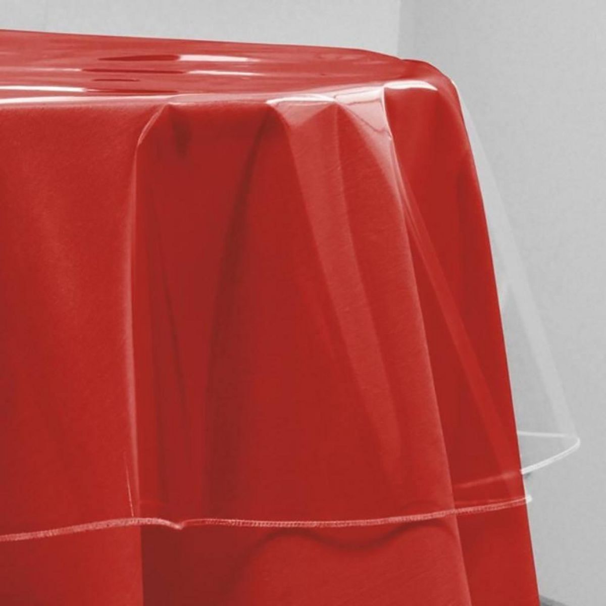 Décor line Nappe ronde transparente 180 cm Cristal