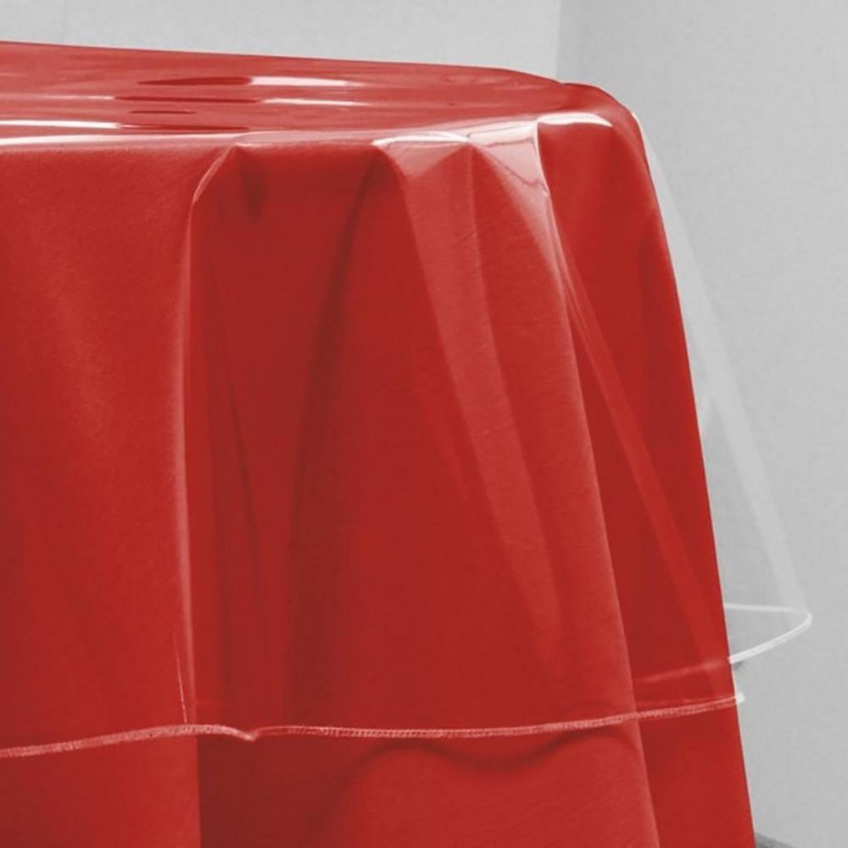 Décor line Nappe ronde transparente 180 cm Cristal