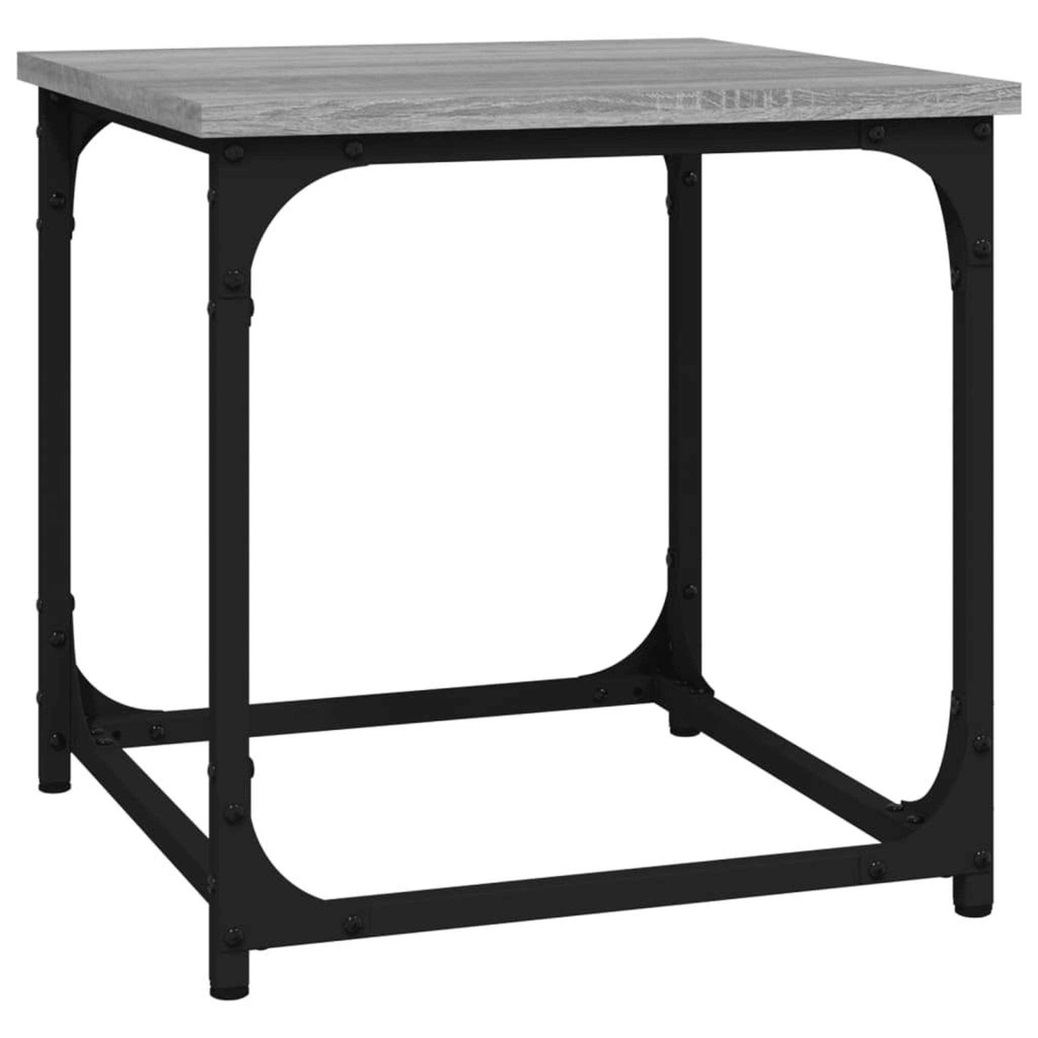 Voir la diapositive 2 : VIDAXL Table d'appoint Sonoma gris 40x40x40 cm Bois d'ingenierie