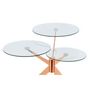 Voir la diapositive 2 : Paris Prix Table d'Appoint Design  Triplet  75cm Rose