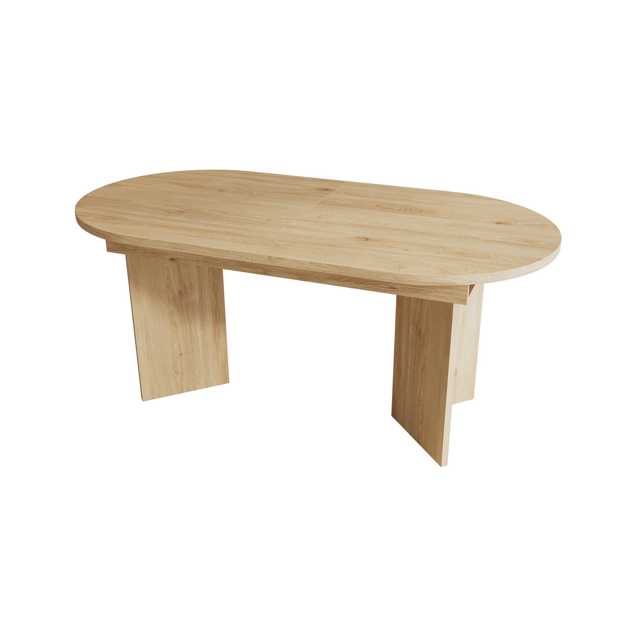Voir la diapositive 6 : MERAX Table extensible 120/160x80 cm pour 4-6 personnes avec angles arrondis