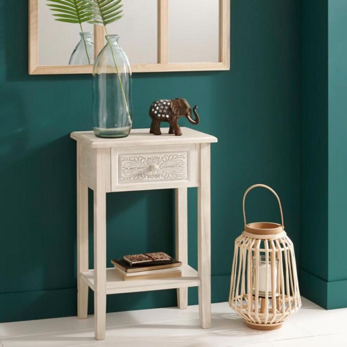 ATMOSPHERA Lanterne Design  Rattan  35cm Naturel