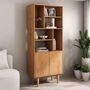 Voir la diapositive 3 : IDIMEX Buffet haut SIMONA H 188 cm en bois massif