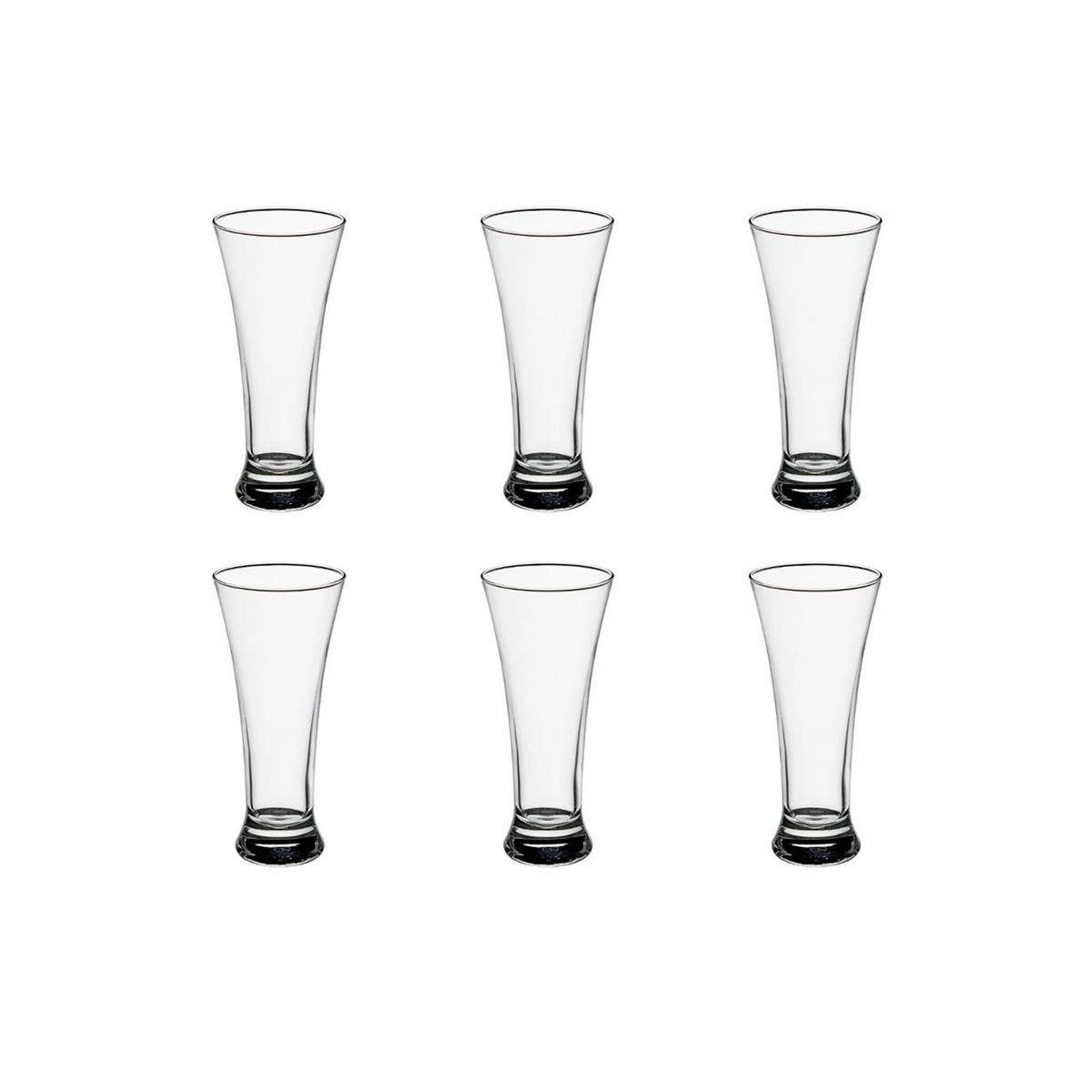 SECRET DE GOURMET Lot de 6 verres à bière  pub  32cl transparent