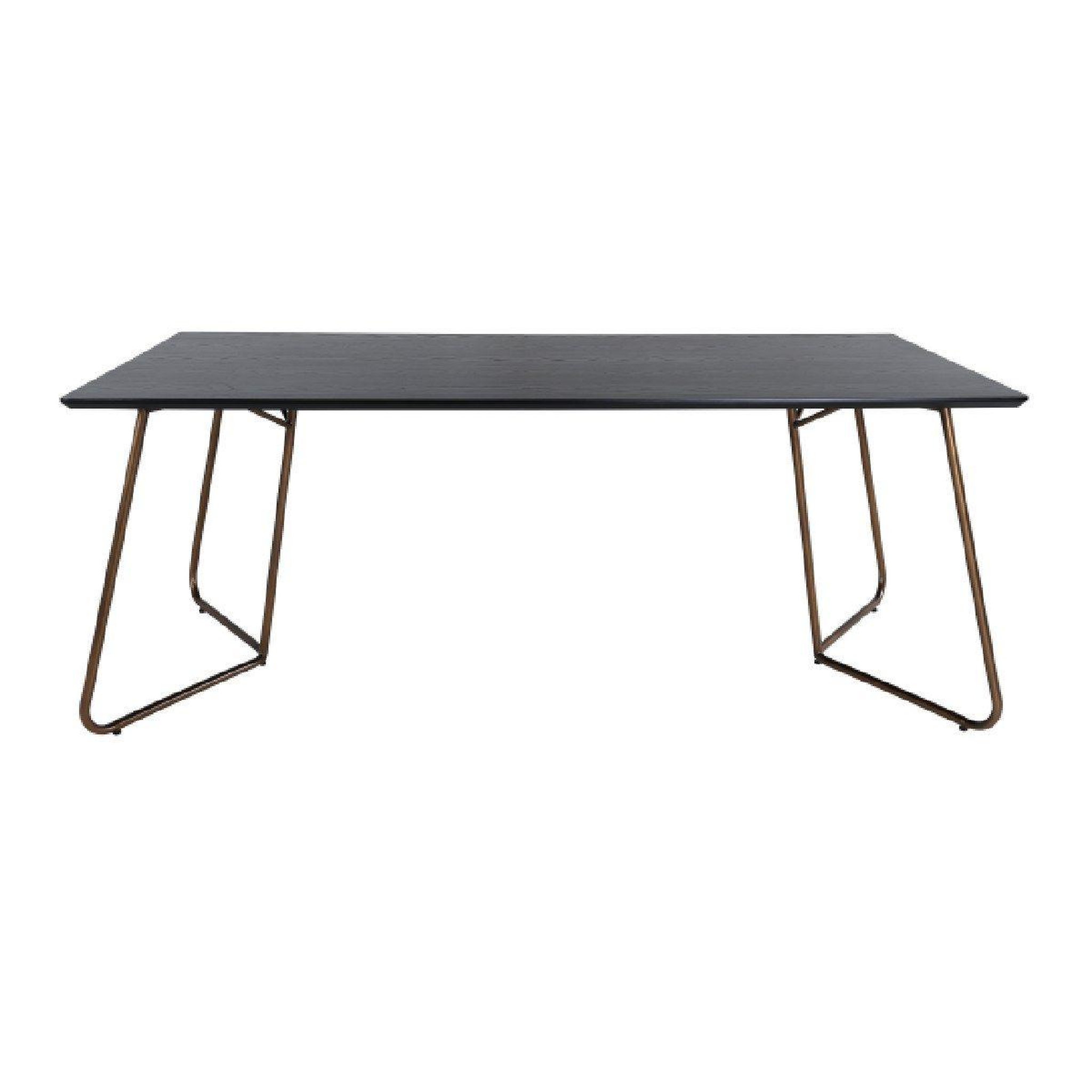 Voir la diapositive 2 : Paris Prix Table à manger design  petra  190cm noir & cuivre