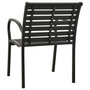 Voir la diapositive 5 : VIDAXL Chaises de jardin lot de 2 Acier et WPC Noir